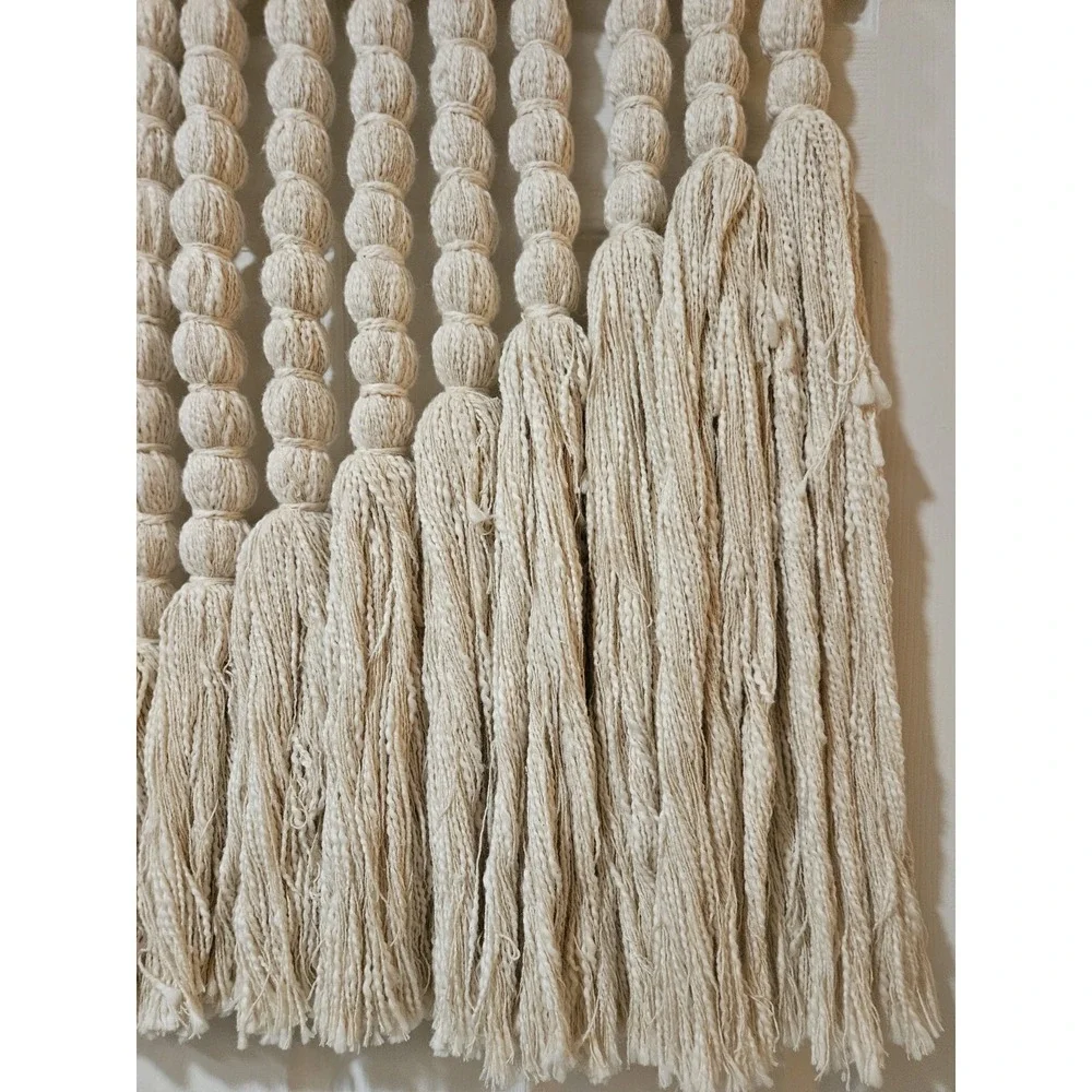 Macrame Wall Hanging Boho Ecru 18